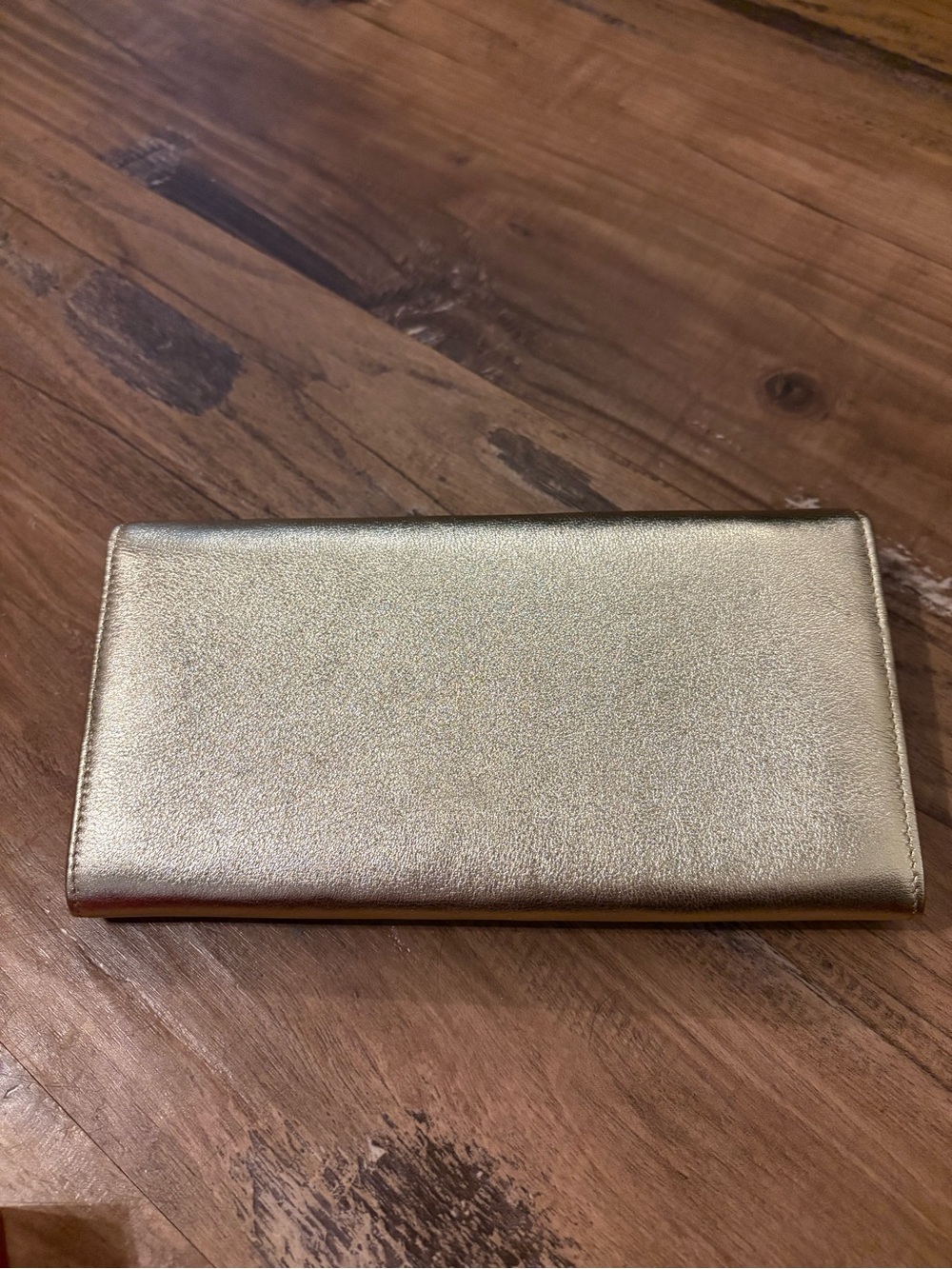 Cartier Metallic Gold Evening Clutch Wallet with Bar Clasp - Picture 10 of 16